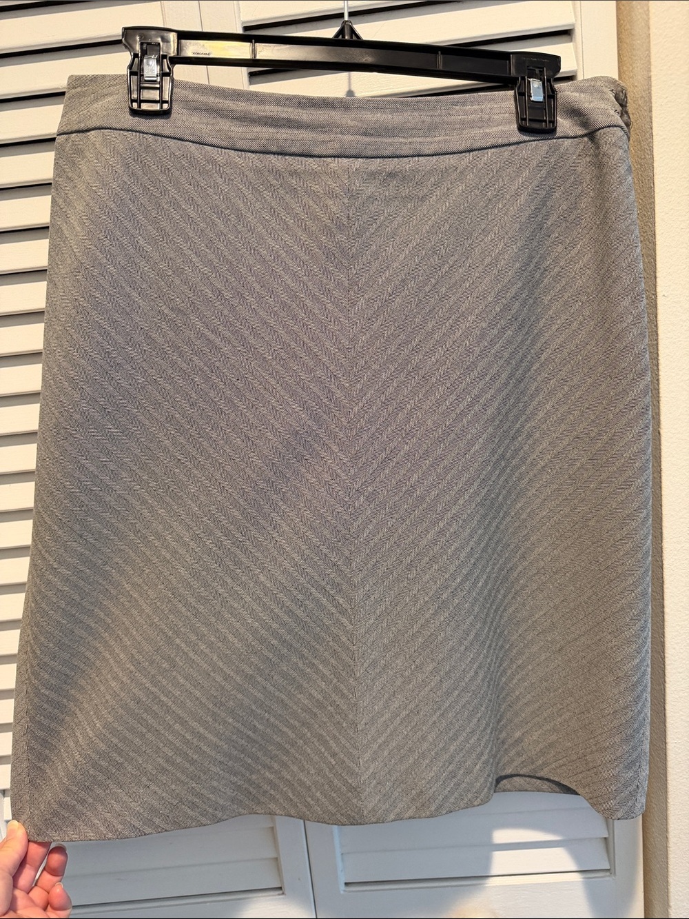 Ann Taylor Gray Pencil Skirt
